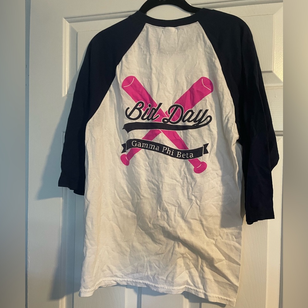 Gamma Phi Beta Sorority Bid Day Baseball Tee